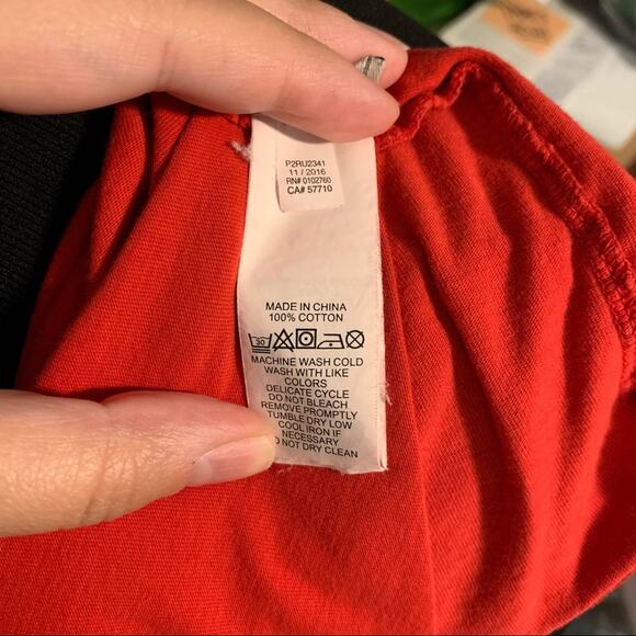 Jack Spade Men’s Red Crewneck Casual T-Shirt 100% Cotton Short Sleeve Tee Size M - Picture 3 of 6